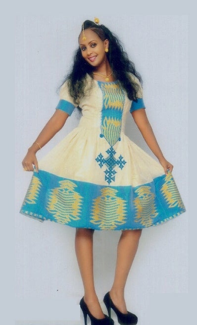 Amleset muchie cheap ethiopian dress